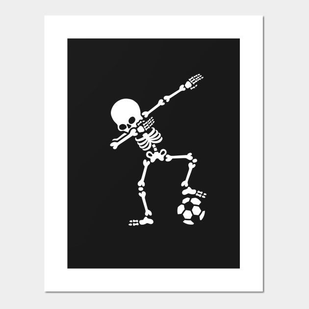 Dab dabbing skeleton football (soccer)